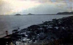 Ilha do Mel Vista do Morro da baleia em 1942 - Foto: Francisco Jusi Neto